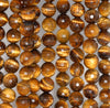 10MM Yellow Tiger Eye Gemstone Faceted Round Loose Beads 7 inch Half Strand (80002042 H-A63)