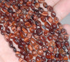 5-6MM Red Tiger Eye Gemstone Pebble Nugget Granule Loose Beads 15.5 inch Full Strand (80002067-A9)