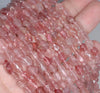 6-7MM Strawberry Lepidocrocite Quartz Gemstone Pebble Nugget Granule Loose Beads 15.5 inch Full Strand (80002069-A9)