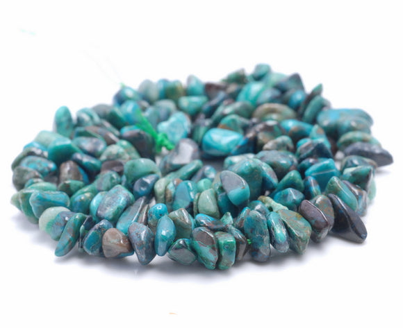 6-7MM Chrysocolla Gemstone Pebble Nugget Chip Loose Beads 15.5 inch (80002072-A9)