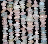 8-9MM Morganite Gemstone Pebble Chip Loose Beads 16 inch (80002080-A10)