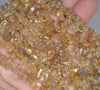 7-8MM Golden Rutilated Quartz Gemstone Pebble Nugget Chip Loose Beads 15.5 inch (80002086-A11)