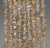 5-6MM Golden Rutilated Quartz Gemstone Pebble Nugget Chip Loose Beads 34 inch (80002092-A11)