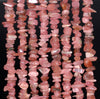 6-7MM Rhodochrosite Gemstone Pebble Nugget Chip Loose Beads 34 inch (80002099-A12)