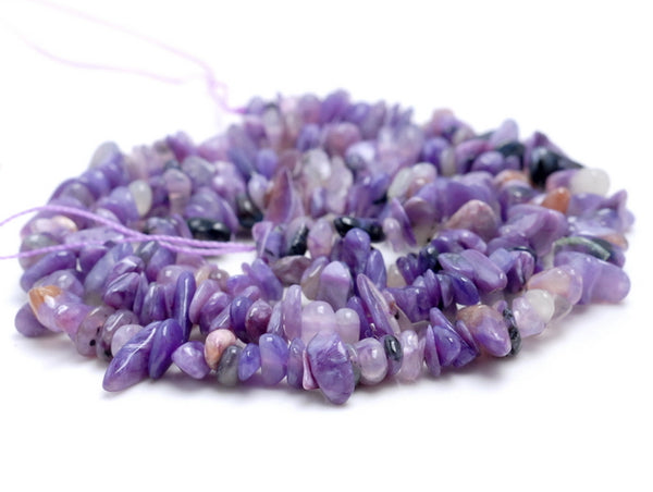 5-6MM Charoite Gemstone Pebble Nugget Chip Loose Beads 15.5 inch (80002102-A12)