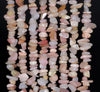 6-7MM Pink Opal Gemstone Pebble Nugget Chip Loose Beads 34 inch (80002104-A12)