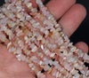 6-7MM Pink Opal Gemstone Pebble Nugget Chip Loose Beads 34 inch (80002104-A12)