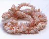 6-7MM Pink Opal Gemstone Pebble Nugget Chip Loose Beads 34 inch (80002104-A12)