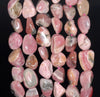 8-9MM Rhodochrosite Gemstone Pebble Nugget Granule Loose Beads 15.5 inch Full Strand (80002107-A12)