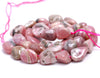 8-9MM Rhodochrosite Gemstone Pebble Nugget Granule Loose Beads 15.5 inch Full Strand (80002107-A12)