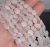 8-9MM Morganite Gemstone Nugget Pebble Loose Beads 15.5 inch Full Strand (80002109-A8)