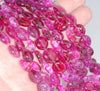 10-11MM Pink Quartz Gemstone Nugget Pebble Loose Beads 16 inch Full Strand (80002111-A8)