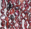 9-1OMM Red Garnet Gemstone Nugget Pebble Loose Beads 15 inch Full Strand (80002112-A8)