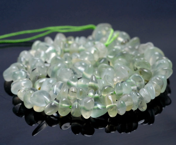 6-7MM Prehnite Gemstone Pebble Chip Loose Beads 15.5 inch (80002116-A10)