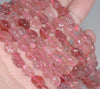 8-9MM Strawberry Lepidocrocite Quartz Gemstone Nugget Pebble Loose Beads 15.5 inch Full Strand (80002117-A8)