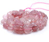 8-9MM Strawberry Lepidocrocite Quartz Gemstone Nugget Pebble Loose Beads 15.5 inch Full Strand (80002117-A8)