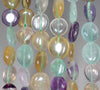 10-11MM Rainbow Fluorite Gemstone Nugget Pebble Loose Beads 16 inch Full Strand (80002120-A8)