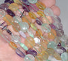 10-11MM Rainbow Fluorite Gemstone Nugget Pebble Loose Beads 16 inch Full Strand (80002120-A8)