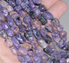 8-9MM Charoite Gemstone Nugget Pebble Loose Beads 15.5 inch Full Strand (80002121-A8)