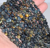 6-7MM Blue Tiger Eye Gemstone Pebble Nugget Granule Loose Beads 15.5 inch Full Strand (80002123-A7)