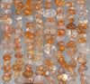 7-9MM Bronze Rutilated Quartz Gemstone Pebble Chip Loose Beads 15.5 inch (80002128-A7)