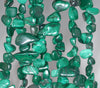 8-10MM Malachite Gemstone Pebble Nugget Chip Loose Beads 15.5 inch (80002129-A7)