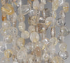 10-12MM Golden Rutilated Quartz Gemstone Pebble Nugget Chip Loose Beads 15.5 inch (80002131-A7)