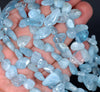 10-12MM Aquamarine Gemstone Pebble Nugget Chip Loose Beads 15.5 inch (80002136-A6)