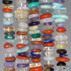 10-12MM Multi Quartz Gemstone Rondelle Slice Loose Beads 16 inch Full Strand (80002142-A6)