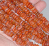 10-12MM Natural Red Agate Gemstone Rondelle Slice Loose Beads 16 inch Full Strand (80002144-A6)