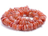 10-12MM Natural Red Agate Gemstone Rondelle Slice Loose Beads 16 inch Full Strand (80002144-A6)