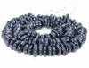 10-12MM Black Tourmaline Gemstone Rondelle Slice Loose Beads 15.5 inch Full Strand (80002147-A5)