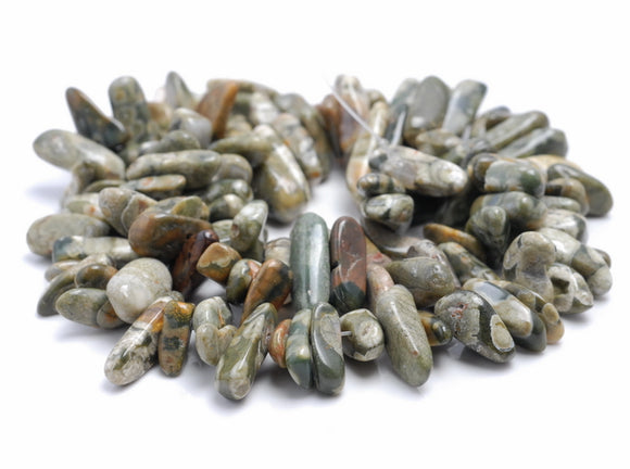 12-16MM Rhyolite Gemstone Stick Pebble Chip Loose Beads 16 inch (80002155-A4)