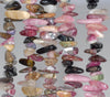 12-14MM Tourmaline Gemstone Stick Pebble Chip Loose Beads 15 inch (80002159-A4)