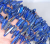 16-22MM Lapis Lazuli Gemstone Stick Pebble Chip Loose Beads 15.5 inch (80002160-A4)