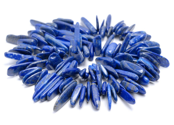 16-22MM Lapis Lazuli Gemstone Stick Pebble Chip Loose Beads 15.5 inch (80002160-A4)