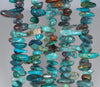 12-14MM Chrysocolla Gemstone Stick Pebble Chip Loose Beads 15.5 inch (80002165-A35)