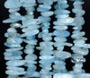 12-14MM Aquamarine Gemstone Stick Pebble Chip Loose Beads 16 inch (80002166-A35)