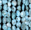 9-10MM Larimar Gemstone Pebble Nugget Granule Loose Beads 15.5 inch Full Strand (80002177-A2)