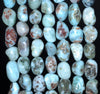 8MM Larimar Gemstone Pebble Nugget Granule Loose Beads 15.5 inch Full Strand (80002179-A2)