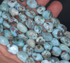 10-11MM Larimar Gemstone Pebble Nugget Granule Loose Beads 15.5 inch Full Strand (80002183-A1)