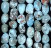 10-11MM Larimar Gemstone Pebble Nugget Granule Loose Beads 15.5 inch Full Strand (80002183-A1)