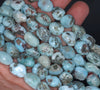 11-12MM Larimar Gemstone Pebble Nugget Granule Loose Beads 15.5 inch Full Strand (80002184-A1)