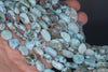 11-13MM Larimar Gemstone Pebble Nugget Granule Loose Beads 16 inch Full Strand (80002185-A1)