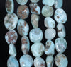 11-13MM Larimar Gemstone Pebble Nugget Granule Loose Beads 16 inch Full Strand (80002185-A1)