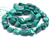 6-7MM Green Malachite Gemstone Pebble Nugget Granule Loose Beads 15 inch Full Strand (80002188-A35)