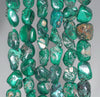 9-10MM Malachite Gemstone Grade AB Pebble Nugget Granule Loose Beads 15.5 inch Full Strand (80002190-A0)