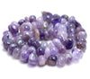 9-10MM Amethyst Gemstone Pebble Nugget Granule Loose Beads 15.5 inch Full Strand (80002193-A0)