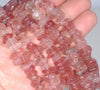 10-12MM Strawberry Lepidocrocite Quartz Gemstone Pebble Nugget Chip Loose Beads 16 inch (80002194-A0)