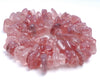 10-12MM Strawberry Lepidocrocite Quartz Gemstone Pebble Nugget Chip Loose Beads 16 inch (80002194-A0)